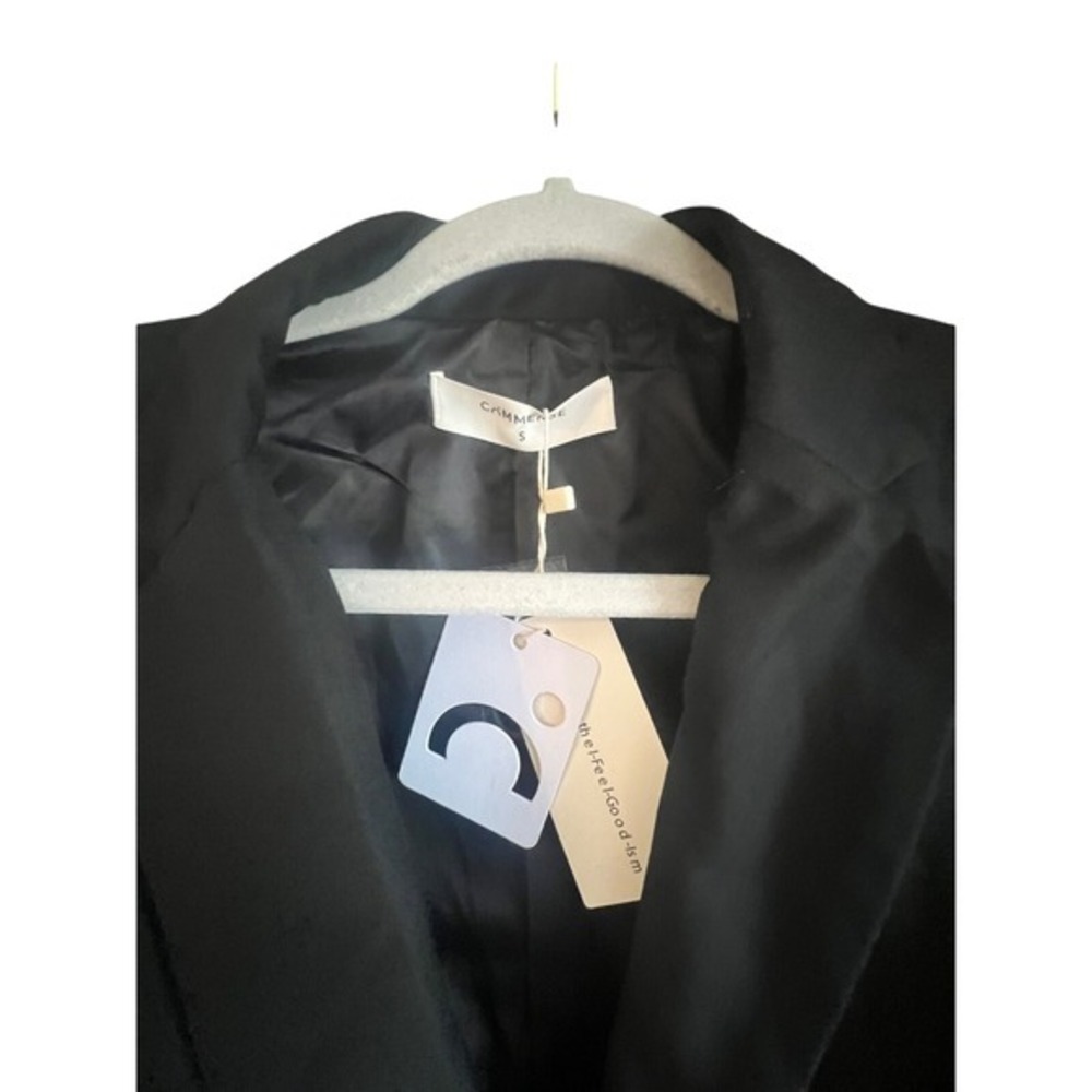 Commense Black‎ Blazer Oversized Boyfriend Style Career Jacket Size S - Picture 3 of 4